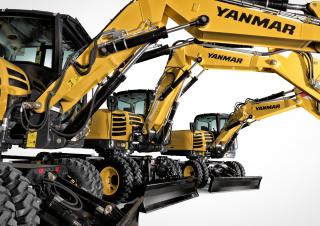 Gumikerekes kotrók Yanmar B 75 Circular