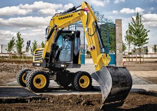 Gumikerekes kotrók Yanmar B 95 MB