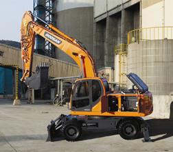 Gumikerekes kotrók Doosan DX210W