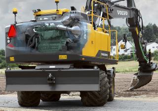 Gumikerekes kotrók Volvo EW160E