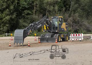 Gumikerekes kotrók Volvo EW180E