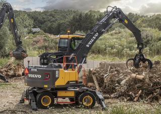 Gumikerekes kotrók Volvo EW200E MH