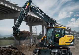Gumikerekes kotrók Hyundai HW140A