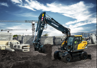 Gumikerekes kotrók Hyundai HW160A
