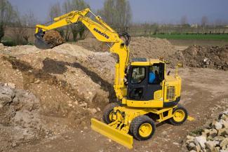 Gumikerekes kotrók Komatsu PW118MR-8