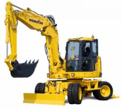 Gumikerekes kotrók Komatsu PW118MR-8
