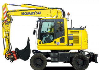Gumikerekes kotrók Komatsu PW148-10