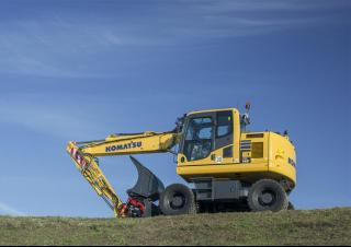 Gumikerekes kotrók Komatsu PW148-10