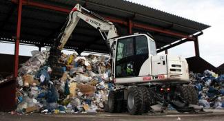Gumikerekes kotrók Terex TW 110