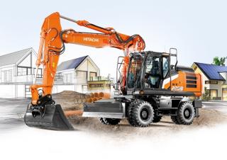 Gumikerekes kotrók Hitachi ZX220W-7