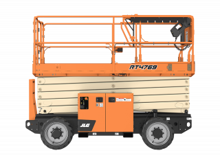 Ollós emelők Gumikerekes ollós személyemelők JLG RT4769