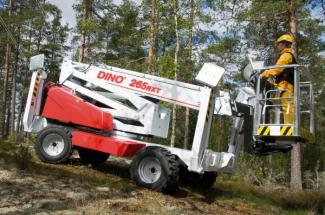 Gémes személyemelők Gumikerekes töretőgémes munkaállványok Dino Lift Rhino 265 RXT