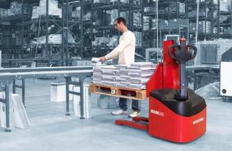 Raklapszállítók Gyalogkiséretű raklapemelák Manitou Stacky 14 ac