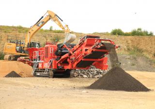 Kőtörmelék ujrahasznostó telepek Terex-Finlay I 100 RS