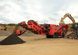 Kőtörmelék ujrahasznostó telepek Terex-Finlay I 100 RS