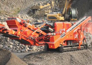 Kőtörmelék ujrahasznostó telepek Terex-Finlay I 100 RS