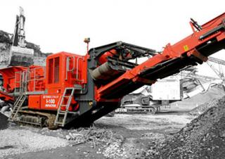 Kőtörmelék ujrahasznostó telepek Terex-Finlay I 100