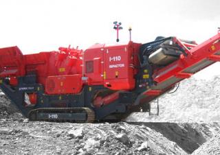 Kőtörmelék ujrahasznostó telepek Terex-Finlay I 110