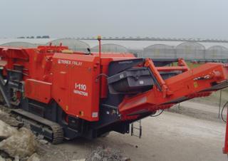 Kőtörmelék ujrahasznostó telepek Terex-Finlay I 110