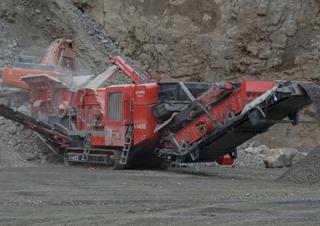 Kőtörmelék ujrahasznostó telepek Terex-Finlay I 140 RS
