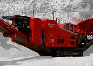 Kőtörmelék ujrahasznostó telepek Terex-Finlay I 140