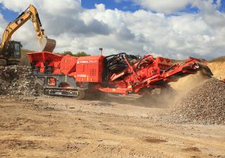 Kőtörmelék ujrahasznostó telepek Terex-Finlay J 1170 AS