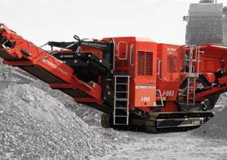 Kőtörmelék ujrahasznostó telepek Terex-Finlay J 960
