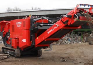 Kőtörmelék ujrahasznostó telepek Terex-Finlay J 960