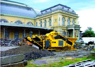 Kőtörmelék ujrahasznostó telepek Rubble Master RM 60