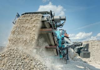Kőtörmelék ujrahasznostó telepek Powerscreen Trakpactor 260SR