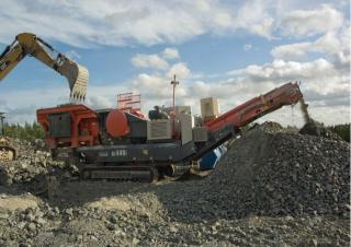 Kőtörmelék ujrahasznostó telepek Sandvik UJ440i CLASSIC