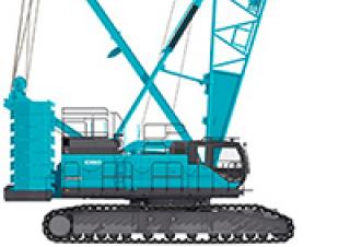Lánctalpas daruk - rácsos gém Kobelco CKE2500G