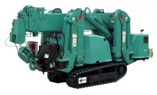 Lánctalpas daruk - teleszkópos gém Maeda MC 285 CRME- 2