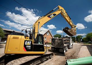 Lánctalpas kotrók Caterpillar 320E LRR