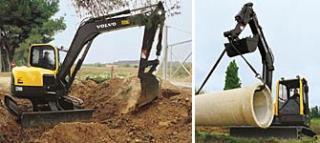 Lánctalpas kotrók Volvo ECR88