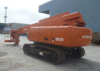 Teleszkópgémes személyemelők Lánctalpas teleszkópgémes munkaállványok Hitachi HX 220 B