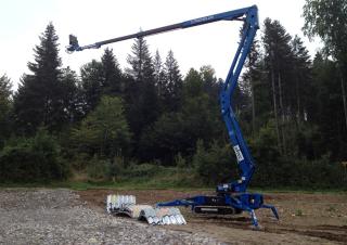 Gémes személyemelők Lánctalpas töretőgémes munkaállványok CTE Traccess 230 Winch