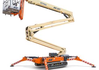 Gémes személyemelők Lánctalpas töretőgémes munkaállványok JLG X770AJ