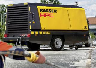 Kompresszorok Telepített kompresszorok - dízel, elektromos, benzines Kaeser Mobilair M 250
