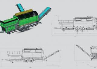 Hulladékkezelés Osztályozó berendezések Neuson-Ecotec TS 5221-2