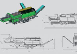 Hulladékkezelés Osztályozó berendezések Neuson-Ecotec TS 5221-3