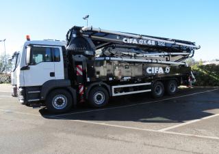 Betonszivattyúk Tehergépkocsira szerelt betonszivattyúk CIFA K48