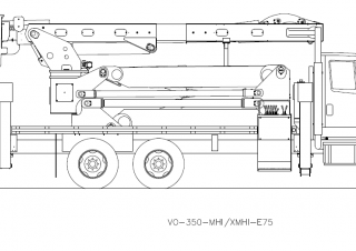 Gémes személyemelők Tehergépkocsira szerelt csuklógémes munkaállványok Versalift VO-350-XMHI-E75 ELEVATOR
