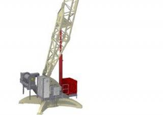 Toronydaruk - billenőgém - felülforgó TEREX CRANES CDK 100-16