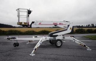 Teleszkópgémes személyemelők Vontatható teleszkópos munkaállványok Dino Lift Dino 120TN