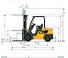 Caterpillar DP30N méretei