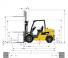 Caterpillar DP45N méretei