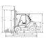 Linde H 80/1100 D méretei