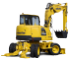 Gumikerekes kotrók Komatsu PW118MR-8
