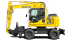Gumikerekes kotrók Komatsu PW148-8